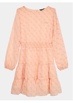Guess Sukienka codzienna J3YK11 WA2T0 Różowy Regular Fit ze sklepu MODIVO w kategorii Sukienki dziewczęce - zdjęcie 168520192