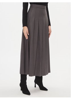 Maryley Spódnica plisowana 23IB701/52GR Szary Relaxed Fit ze sklepu MODIVO w kategorii Spódnice - zdjęcie 168520380