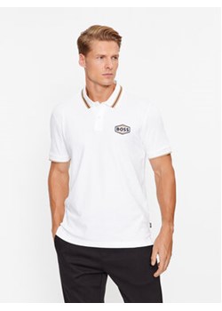Boss Polo Parlay 194 50495553 Biały Regular Fit ze sklepu MODIVO w kategorii T-shirty męskie - zdjęcie 168520440
