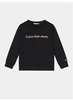 Calvin Klein Jeans Bluza IU0IU00581 D Czarny Regular Fit ze sklepu MODIVO w kategorii Bluzy chłopięce - zdjęcie 168520701