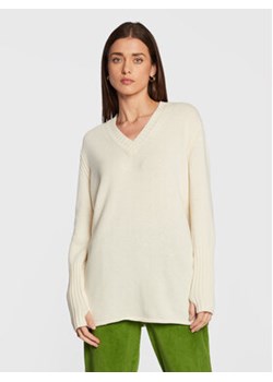 United Colors Of Benetton Sweter 1244D400M Beżowy Loose Fit ze sklepu MODIVO w kategorii Swetry damskie - zdjęcie 168520981