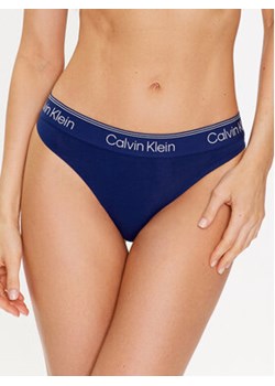Calvin Klein Underwear Stringi 000QF7188E Granatowy ze sklepu MODIVO w kategorii Majtki damskie - zdjęcie 168521144
