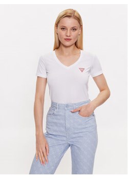 Guess T-Shirt W2YI45 J1314 Biały Slim Fit ze sklepu MODIVO w kategorii Bluzki damskie - zdjęcie 168521402