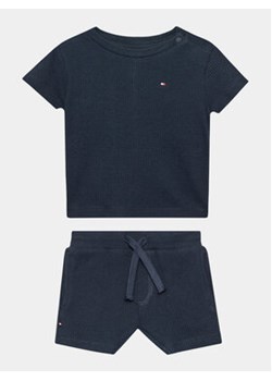 Tommy Hilfiger Komplet t-shirt i spodenki KN0KN01597 Granatowy Regular Fit ze sklepu MODIVO w kategorii Komplety chłopięce - zdjęcie 168521530