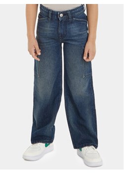 Calvin Klein Jeans Jeansy Skater Utility IB0IB01779 Granatowy Relaxed Fit ze sklepu MODIVO w kategorii Spodnie dziewczęce - zdjęcie 168522831