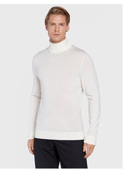 Calvin Klein Golf Superior K10K110420 Biały Slim Fit ze sklepu MODIVO w kategorii Swetry męskie - zdjęcie 168523074
