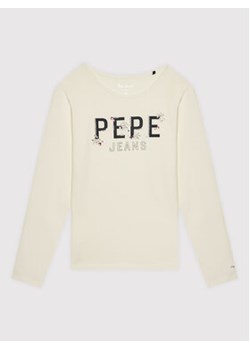Pepe Jeans Bluzka Tiffany PG502799 Biały Regular Fit ze sklepu MODIVO w kategorii Bluzki dziewczęce - zdjęcie 168523513