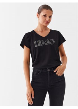 Liu Jo T-Shirt TF3297 J6040 Czarny Regular Fit ze sklepu MODIVO w kategorii Bluzki damskie - zdjęcie 168524522