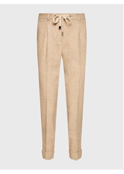 Peserico Easy Spodnie materiałowe M04860 08585 Beżowy Regular Fit ze sklepu MODIVO w kategorii Spodnie damskie - zdjęcie 168524762