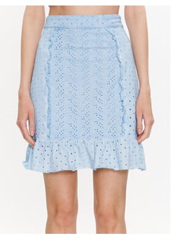 Guess Spódnica mini Aini W3GD0A KALQ0 Niebieski Slim Fit ze sklepu MODIVO w kategorii Spódnice - zdjęcie 168524783