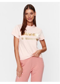 Guess T-Shirt V3BI13 I3Z14 Różowy Regular Fit ze sklepu MODIVO w kategorii Bluzki damskie - zdjęcie 168524923