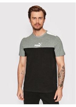 Puma T-Shirt Ess+Block 847426 Czarny Regular Fit ze sklepu MODIVO w kategorii T-shirty męskie - zdjęcie 168525490