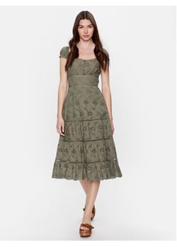 Guess Sukienka codzienna Skyler W3GK95 WFG40 Zielony Regular Fit ze sklepu MODIVO w kategorii Sukienki - zdjęcie 168525792
