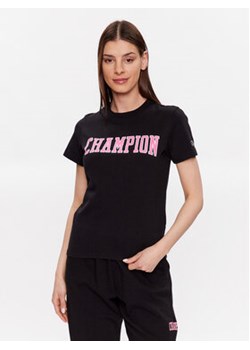 Champion T-Shirt 116084 Czarny Custom Fit ze sklepu MODIVO w kategorii Bluzki damskie - zdjęcie 168525844