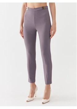 Elisabetta Franchi Spodnie materiałowe PA-005-36E2-V280 Fioletowy Slim Fit ze sklepu MODIVO w kategorii Spodnie damskie - zdjęcie 168525870