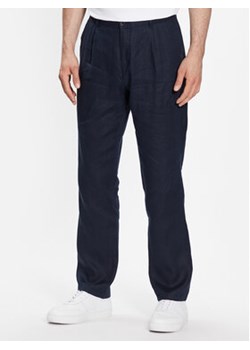 Sisley Spodnie materiałowe 4AGHSF02P Granatowy Slim Fit ze sklepu MODIVO w kategorii Spodnie męskie - zdjęcie 168526453