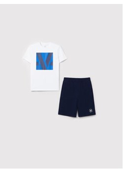 OVS Komplet t-shirt i szorty sportowe 1493049 Biały Regular Fit ze sklepu MODIVO w kategorii Komplety chłopięce - zdjęcie 168526481