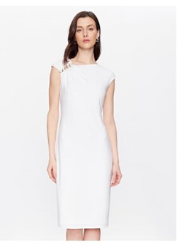 Lauren Ralph Lauren Sukienka koktajlowa 253898713001 Biały Slim Fit ze sklepu MODIVO w kategorii Sukienki - zdjęcie 168526900