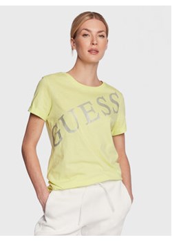 Guess T-Shirt Benita W3RI27 JA914 Żółty Regular Fit ze sklepu MODIVO w kategorii Bluzki damskie - zdjęcie 168527970