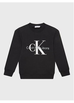 Calvin Klein Jeans Bluza Monogram Logo IU0IU00265 Czarny Regular Fit ze sklepu MODIVO w kategorii Bluzy chłopięce - zdjęcie 168528174