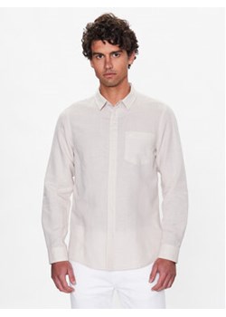 Calvin Klein Koszula K10K108664 Beżowy Regular Fit ze sklepu MODIVO w kategorii Koszule męskie - zdjęcie 168528823
