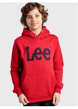 Lee Bluza LEE0008 Czerwony Regular Fit ze sklepu MODIVO w kategorii Bluzy chłopięce - zdjęcie 168528841