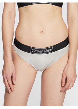 Calvin Klein Swimwear Dół od bikini Classic KW0KW01949 Srebrny ze sklepu MODIVO w kategorii Stroje kąpielowe - zdjęcie 168529362