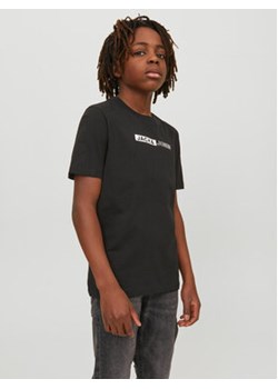 Jack&Jones Junior T-Shirt 12225316 Czarny Regular Fit ze sklepu MODIVO w kategorii T-shirty chłopięce - zdjęcie 168529722