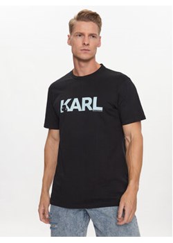 KARL LAGERFELD T-Shirt 230M2211 Czarny Regular Fit ze sklepu MODIVO w kategorii T-shirty męskie - zdjęcie 168529831
