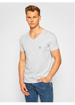Guess T-Shirt U97M01 JR003 Szary Slim Fit ze sklepu MODIVO w kategorii T-shirty męskie - zdjęcie 168530033