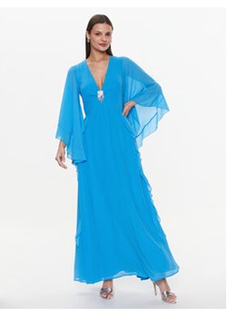 ViCOLO Sukienka wieczorowa TE0030 Niebieski Regular Fit ze sklepu MODIVO w kategorii Sukienki - zdjęcie 168530062