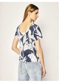 Roxy T-Shirt ERJKT03662 Granatowy Regular Fit ze sklepu MODIVO w kategorii Bluzki damskie - zdjęcie 168530330