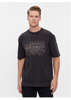 Hugo T-Shirt Dunic 50504534 Czarny Relaxed Fit ze sklepu MODIVO w kategorii T-shirty męskie - zdjęcie 168532202