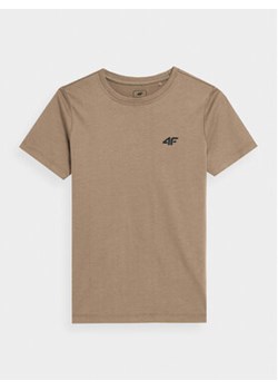 4F T-Shirt 4FJAW23TTSHM0795 Beżowy Regular Fit ze sklepu MODIVO w kategorii T-shirty chłopięce - zdjęcie 168532523