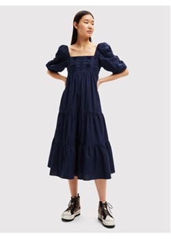 Desigual Sukienka codzienna Kalma 22WWVW56 Granatowy Regular Fit ze sklepu MODIVO w kategorii Sukienki - zdjęcie 168532673