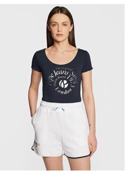 Pepe Jeans T-Shirt PL505348 Niebieski Regular Fit ze sklepu MODIVO w kategorii Bluzki damskie - zdjęcie 168533272