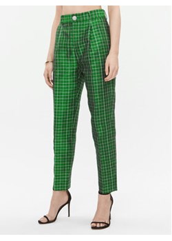 Custommade Spodnie materiałowe Pianora 999499547 Zielony Relaxed Fit ze sklepu MODIVO w kategorii Spodnie damskie - zdjęcie 168533520