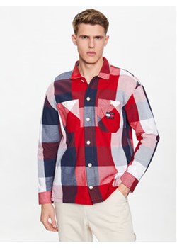 Tommy Jeans Koszula DM0DM16344 Czerwony Regular Fit ze sklepu MODIVO w kategorii Koszule męskie - zdjęcie 168533681