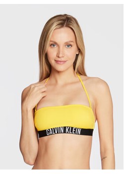 Calvin Klein Swimwear Góra od bikini Intense Power KW0KW01907 Żółty ze sklepu MODIVO w kategorii Stroje kąpielowe - zdjęcie 168533684