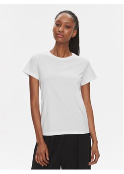 Pinko T-Shirt 100355 A1NW Biały Regular Fit ze sklepu MODIVO w kategorii Bluzki damskie - zdjęcie 168533833