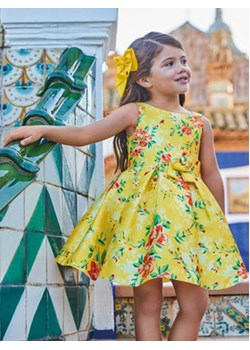 Abel & Lula Sukienka elegancka 5053 Żółty Regular Fit ze sklepu MODIVO w kategorii Sukienki dziewczęce - zdjęcie 168534243