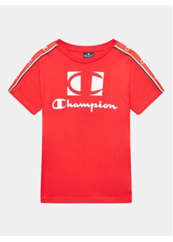 Champion T-Shirt 306326 Czerwony Regular Fit ze sklepu MODIVO w kategorii T-shirty chłopięce - zdjęcie 168534393