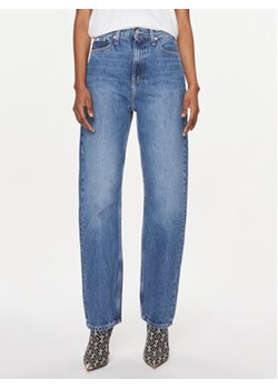 Calvin Klein Jeans Jeansy J20J221244 Niebieski Straight Fit ze sklepu MODIVO w kategorii Jeansy damskie - zdjęcie 168534572