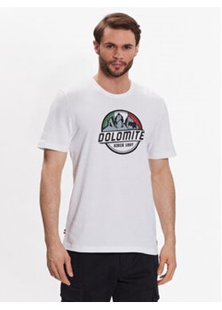 Dolomite T-Shirt 296160-748 Biały Regular Fit ze sklepu MODIVO w kategorii T-shirty męskie - zdjęcie 168535123