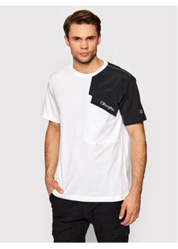 Champion T-Shirt Patchwork 216558 Biały Regular Fit ze sklepu MODIVO w kategorii T-shirty męskie - zdjęcie 168535140