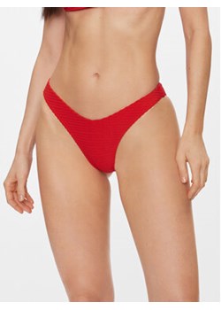 Calvin Klein Swimwear Dół od bikini KW0KW02471 Czerwony ze sklepu MODIVO w kategorii Stroje kąpielowe - zdjęcie 168535603