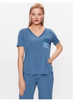 Triumph Koszulka piżamowa Climate Aloe 10214846 Niebieski Regular Fit ze sklepu MODIVO w kategorii Piżamy damskie - zdjęcie 168535644