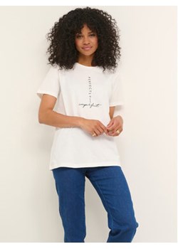 Kaffe T-Shirt Nia 10507087 Biały Regular Fit ze sklepu MODIVO w kategorii Bluzki damskie - zdjęcie 168535873