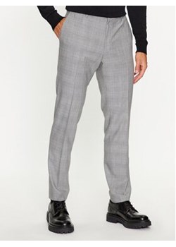 Boss Spodnie garniturowe H-Genius-224 50500110 Szary Slim Fit ze sklepu MODIVO w kategorii Spodnie męskie - zdjęcie 168536163