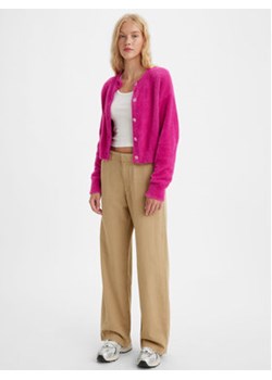 Levi's® Spodnie materiałowe A46740001 Zielony Straight Fit ze sklepu MODIVO w kategorii Spodnie damskie - zdjęcie 168536180